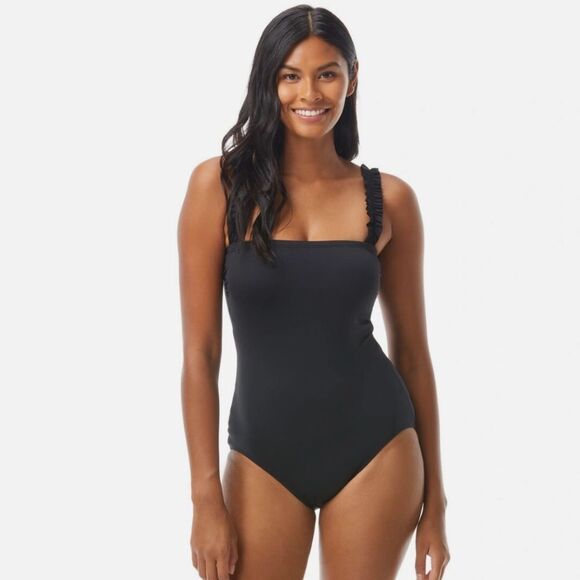 Kate Spade Square Neck One Piece Swimsuit-Size XL - Picture 1 of 12